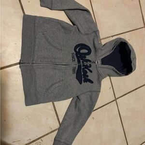 OshKosh B'gosh Heather Gray Kids Zip-Up Hoodie